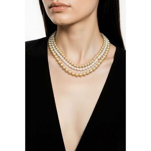 Bundle of Vintage handmade stretch pearl necklaces